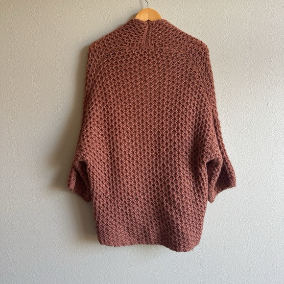 Elsamanda Chunky Knit Open Cardigan Sweater Size Medium - Picture 2 of 5